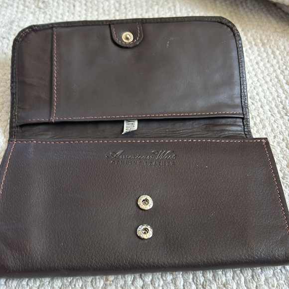 American West Purse & wallet. Genuine embossed  leather & soft  brindle hide - Picture 12 of 16